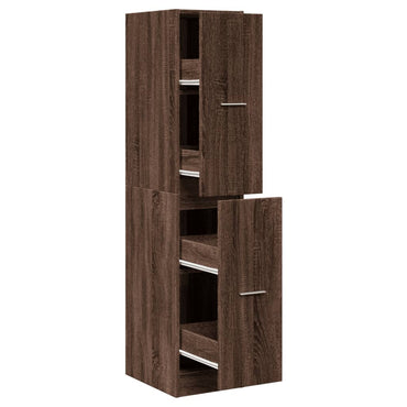 vidaXL Apothekerschrank Eichen-Optik 30x41x144,5 cm Holzwerkstoff