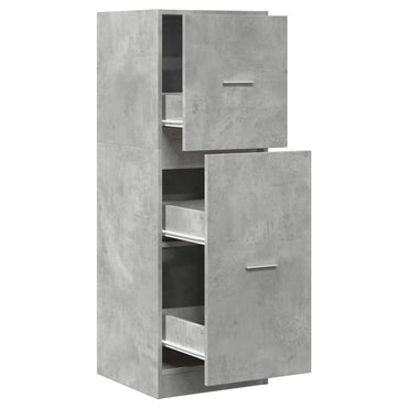vidaXL Armoire de pharmacien Gris béton 40x41x118 cm Bois d'ingénierie