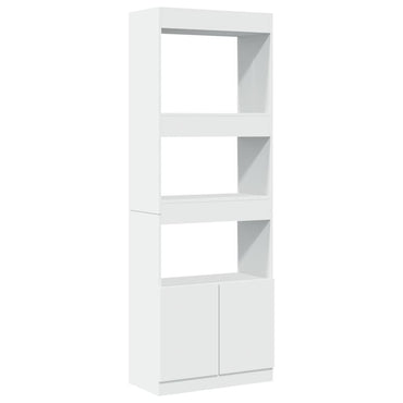 vidaXL Buffet haut blanc 63x33x180 cm Aggloméré