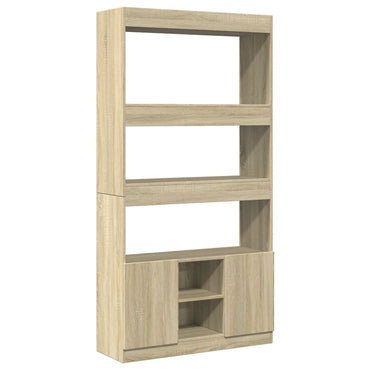 vidaXL Buffet haut chêne Sonoma 92x33x180 cm Aggloméré