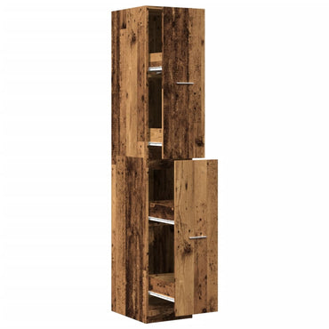 vidaXL Apothekerschrank Altholz-Optik 30x41x174,5 cm Holzwerkstoff