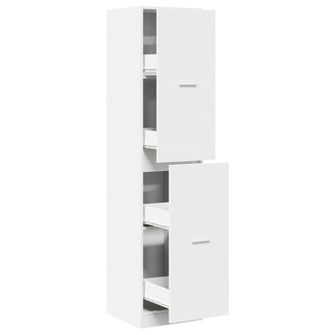 vidaXL Armoire de pharmacie Blanc 40x41x174,5 cm Bois d'ingénierie