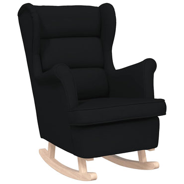 vidaXL Schaukelsessel Schwarz 74x90x102 cm Stoff