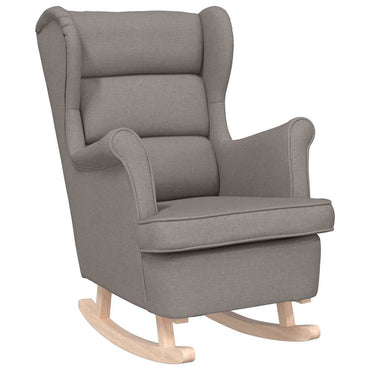 vidaXL Fauteuil à bascule Taupe 74x90x102 cm Tissu