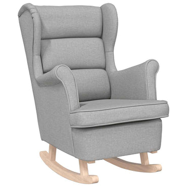vidaXL Fauteuil à bascule gris nuage 74x90x102 cm tissu