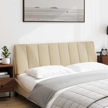 vidaXL Kopfteil-Kissen "Hanko" Creme 160 cm Stoff