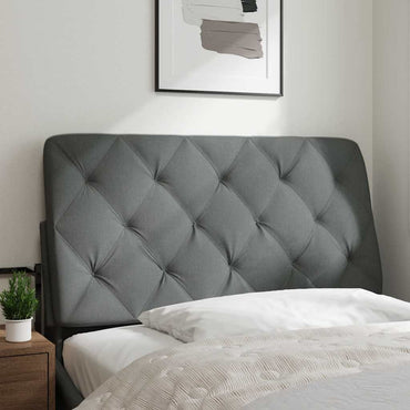 vidaXL Kopfteil-Kissen Dunkelgrau 100 cm Stoff