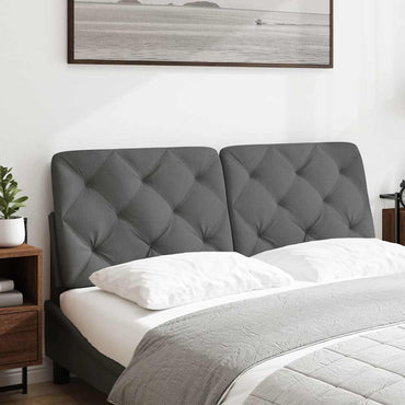 vidaXL Kopfteil-Kissen Dunkelgrau 120 cm Stoff