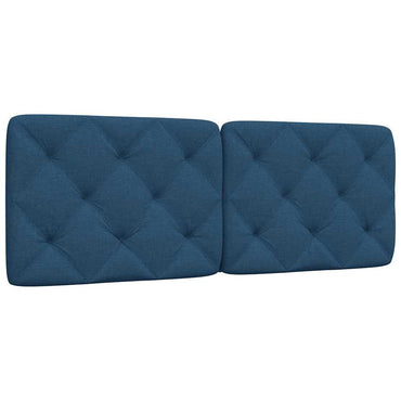 vidaXL Kopfteil-Kissen Blau 140 cm Stoff