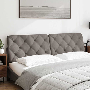 vidaXL Kopfteil-Kissen Taupe 180 cm Stoff
