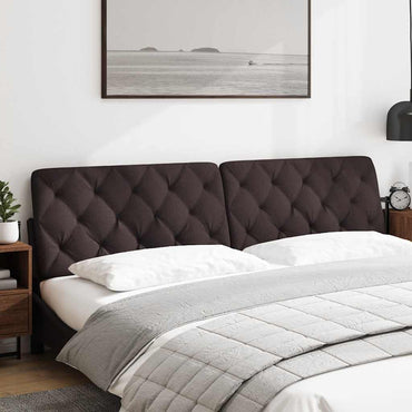 vidaXL Kopfteil-Kissen Dunkelbraun 200 cm Stoff
