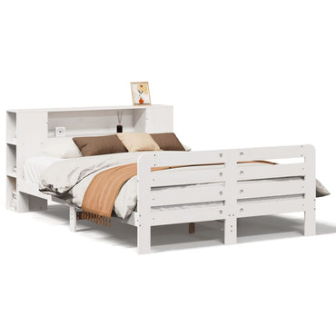 vidaXL lit en bois massif sans matelas blanc 120x190 cm bois de pin