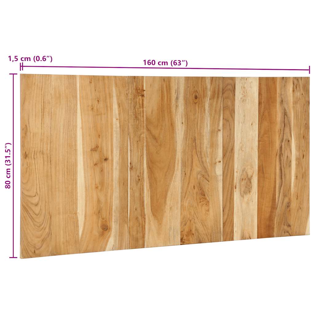 vidaXL Kopfteil 160 cm Massivholz Akazie