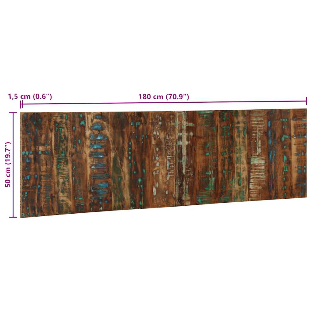 vidaXL Kopfteil Mehrfarbig 180 cm Massivholz Altholz