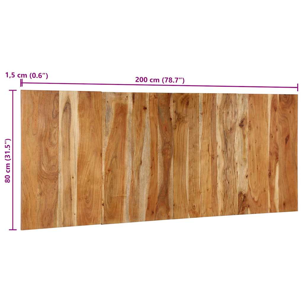 vidaXL Kopfteil 200 cm Massivholz Akazie