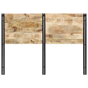 vidaXL Kopfteil 140 cm Massivholz Mango und Eisen