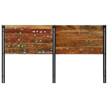 vidaXL Kopfteil 180 cm Altholz Massivholz und Eisen