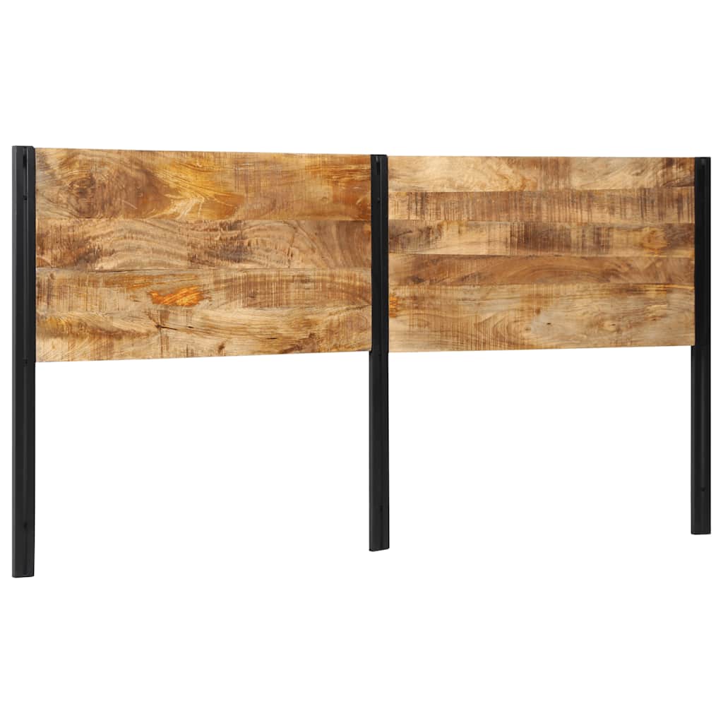 vidaXL Kopfteil 200 cm Massivholz Mango und Eisen