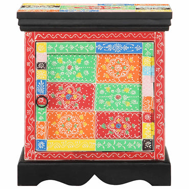 vidaXL Nachttisch Mehrfarbig 40x35x45 cm Massivholz Mango