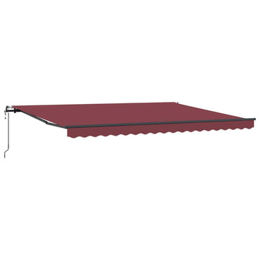 vidaXL Auvent automatique Rouge bordeaux 450x300 cm
