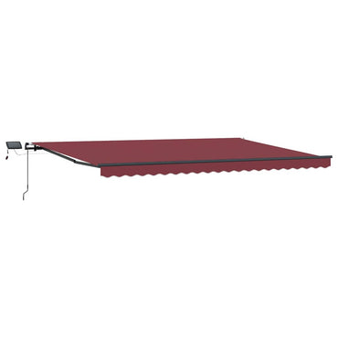 vidaXL Store manuel avec LED Rouge bordeaux 500x300 cm