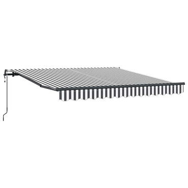 vidaXL Markise Automatisch Anthrazit und Weiß 300x250 cm