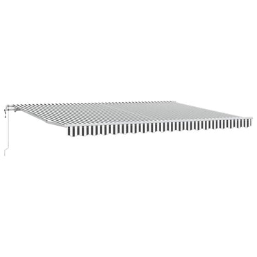 vidaXL Markise Automatisch Anthrazit & Weiß 450x300 cm