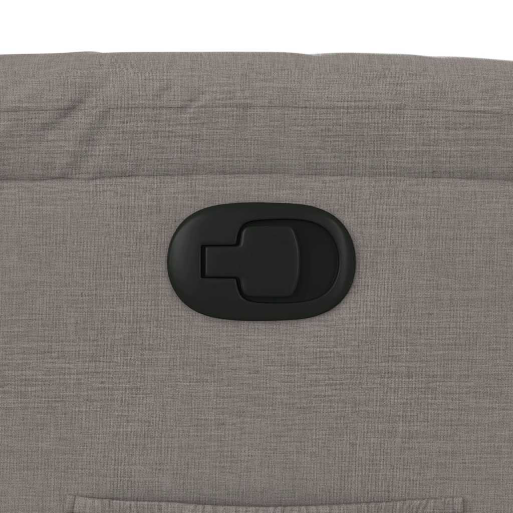 vidaXL Relaxsessel mit Aufstehhilfe Taupe Stoff