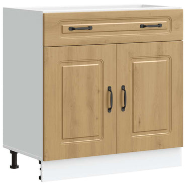 vidaXL Meuble bas de cuisine Kalmar chêne artisan Bois d'ingénierie
