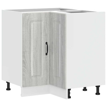 vidaXL Meuble bas d'angle de cuisine Kalmar gris sonoma, en bois d'ingénierie