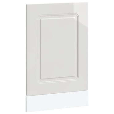 vidaXL Façade de lave-vaisselle Kalmar Blanc brillant 45x1,5x67 cm