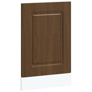 vidaXL Façade de lave-vaisselle Kalmar aspect chêne marron 45x1,5x67 cm