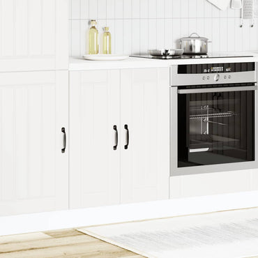 vidaXL Meuble sous-évier Lucca Blanc Bois d'ingénierie