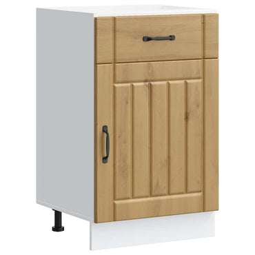 vidaXL Küchen-Unterschrank Lucca Artisan-Eiche Holzwerkstoff