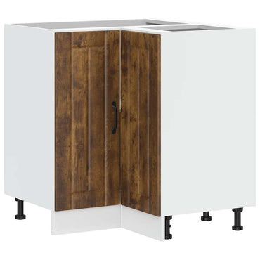 vidaXL Meuble bas d'angle de cuisine Lucca Chêne fumé en bois d'ingénierie