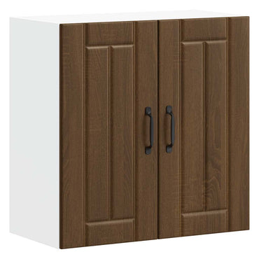 vidaXL Meuble haut de cuisine Lucca aspect chêne marron bois d'ingénierie