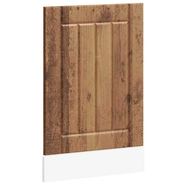 vidaXL Façade pour lave-vaisselle Lucca aspect vieux bois en bois d'ingénierie