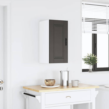 vidaXL Küchen-Hängeschrank Porto Schwarz Holzwerkstoff