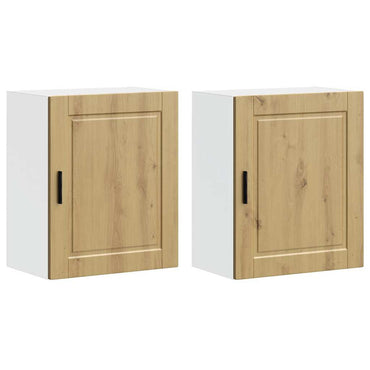 vidaXL Küchen-Hängeschränke 2 Stk. Porto Artisan-Eiche Holzwerkstoff