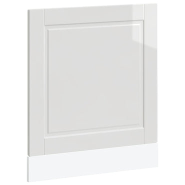 vidaXL Geschirrspülerblende Porto Hochglanz-Weiß 60x1,5x67 cm