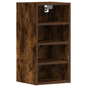 vidaXL Meuble haut Riga chêne fumé 30x29,5x60 cm bois d'ingénierie