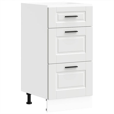 vidaXL Meuble bas de cuisine Porto Blanc Bois d'ingénierie