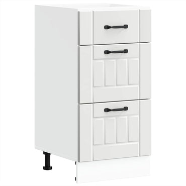 vidaXL Meuble bas de cuisine Lucca Blanc Bois d'ingénierie