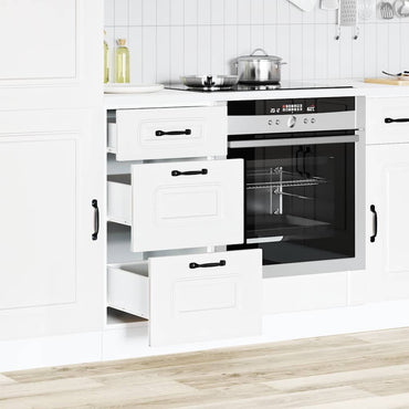 vidaXL Meuble bas de cuisine Kalmar Blanc Bois d'ingénierie