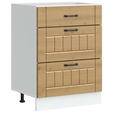 vidaXL Küchen-Unterschrank Lucca Artisan-Eiche Holzwerkstoff