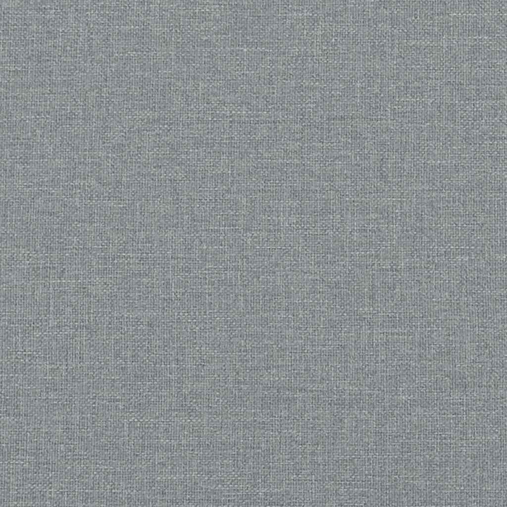 vidaXL Bettgestell ohne Matratze "Hanko" Hellgrau 140x190 cm Stoff