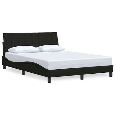 vidaXL Bettgestell ohne Matratze "Hanko" Schwarz 140x200 cm Stoff