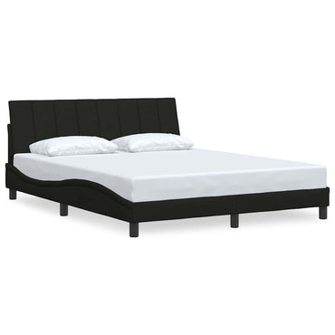 vidaXL Bettgestell ohne Matratze "Hanko" Schwarz 160x200 cm Stoff