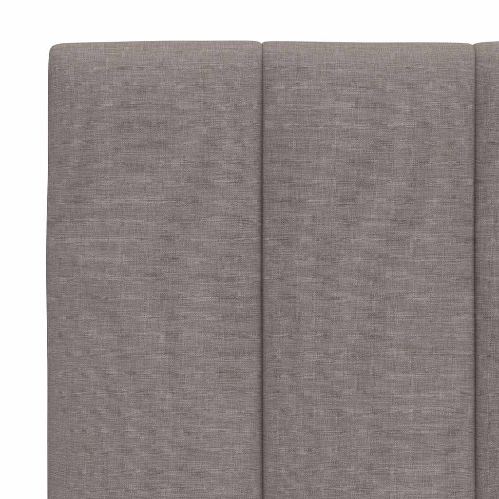 vidaXL Bettgestell ohne Matratze "Hanko" Taupe 90x190 cm Stoff