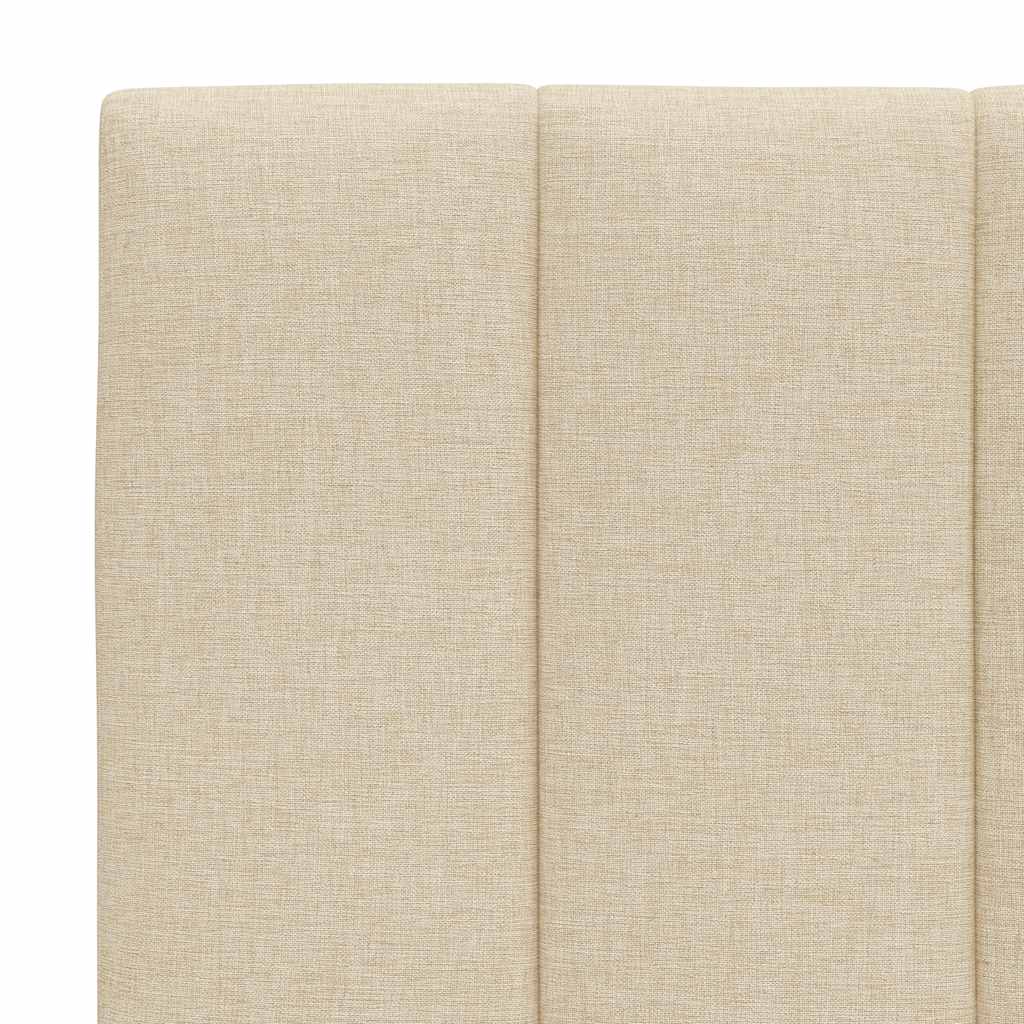 vidaXL Bettgestell ohne Matratze "Hanko" Creme 180x200 cm Stoff